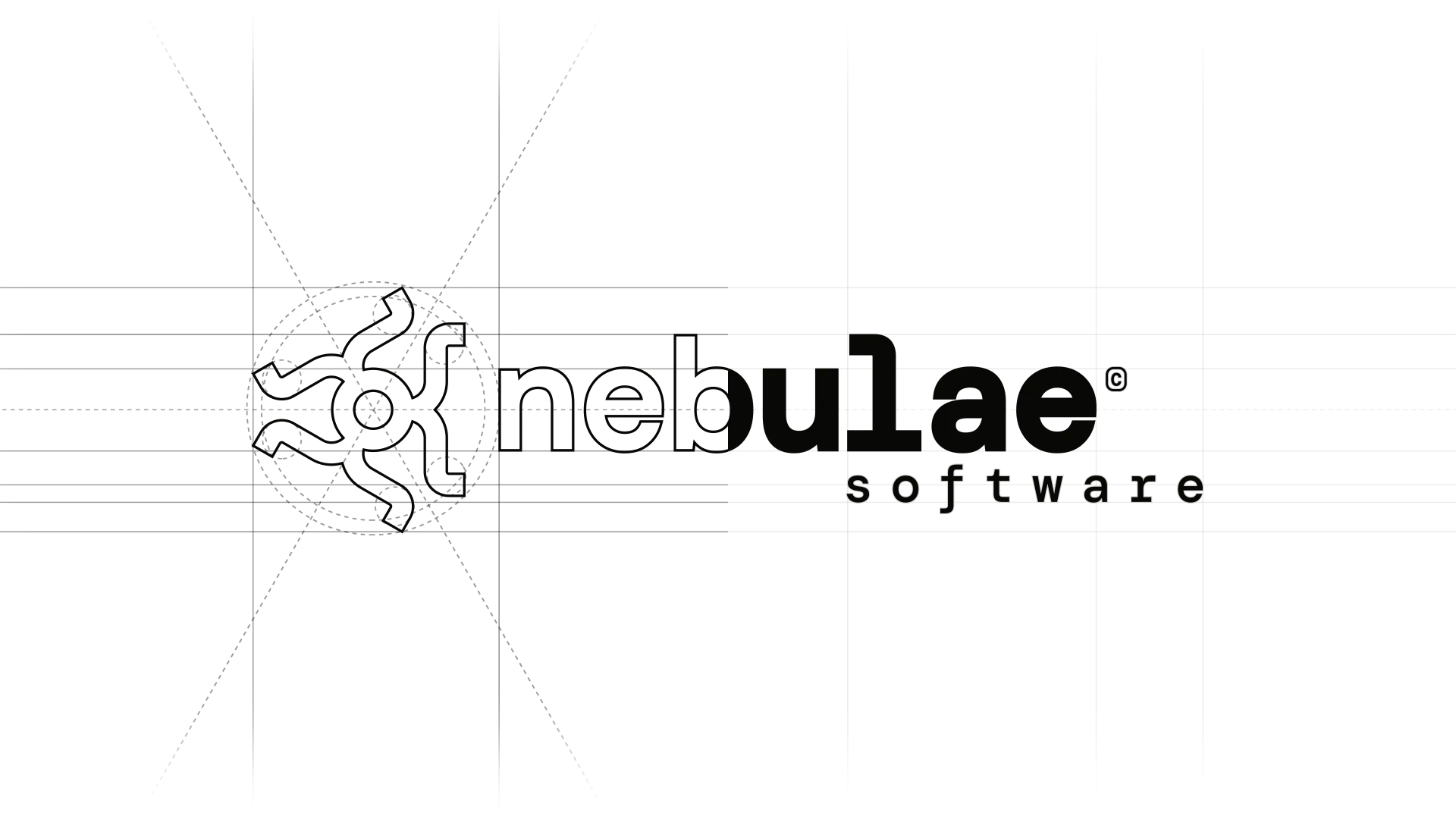 Logo of Nebulae Software, with a stylized symbol and the company name in bold typography.